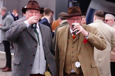 ‘The best atmosphere’: Cheltenham festivalgoers undeterred by £7.80 Guinness pints give opening day lift off