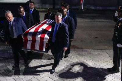 Houston pays tribute to the late US Rep. Sylvester Turner as he lies in state