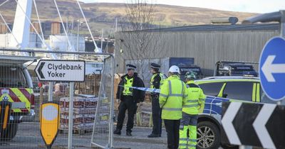Bomb squad pictured at Scottish building site after 'wartime munition' discovered