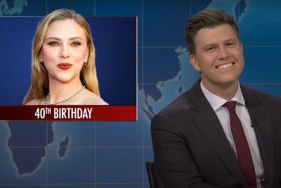 Scarlett Johansson says husband Colin Jost’s ‘vulgar’ SNL joke left her feeling ‘faint’