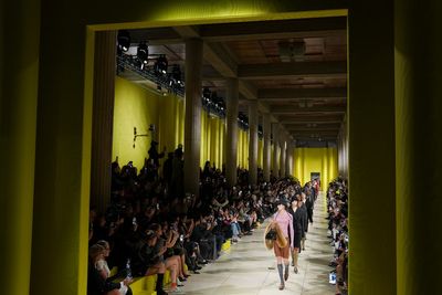 Miu Miu celebrates femininity with a star-studded cast at Paris Fashion Week show