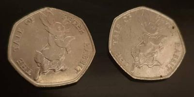 Beatrix Potter coin with tiny error selling for £25,000