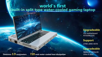 This water-cooled prototype gaming laptop has the world’s most powerful GPU inside