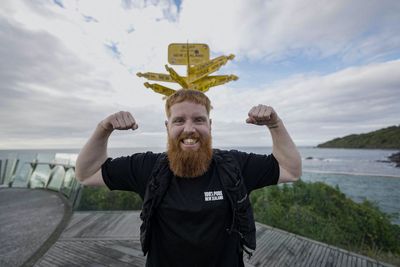 ‘Hardest Geezer’ is back on the road as he embarks on run across New Zealand