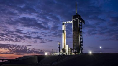 SpaceX Dragon meets sunrise at launch pad for Crew-10 flight | Space photo of the day March 11, 2025