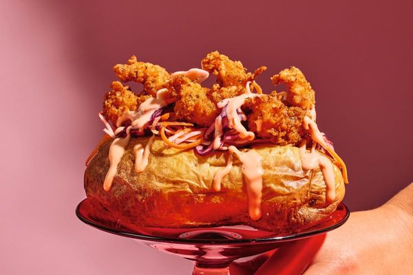Poppy O’Toole’s shrimp po’ boy jacket is the ultimate spud glow-up