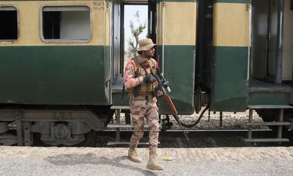 Pakistan military fights on in operation to free hundreds of hostages on train