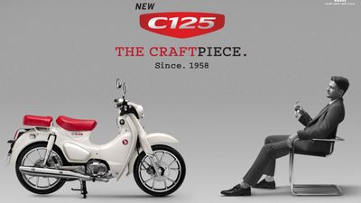 What's White and Red And White All Over? This Honda Super Cub C125