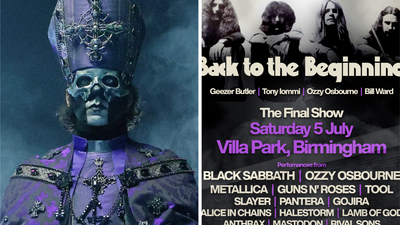 “All of a sudden, it’s like, ‘We want to announce now, what do we say?’”: Ghost’s Tobias Forge explains why Papa V Perpetua was unveiled on the Black Sabbath farewell show poster