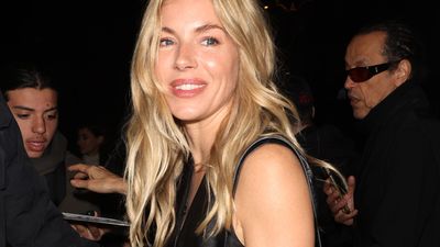 Sienna Miller just wore a leather vest with the comfy white jean style set to trend big time in summer 2025