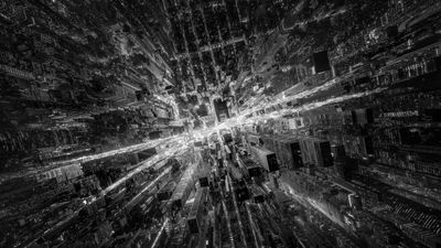 A cosmic image of New York from above is announced as one of the Open competition category winners for the Sony World Photography Awards