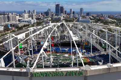 Tampa Bay Rays withdraw from planned $1.3 billion ballpark in St. Petersburg, citing storms, delays