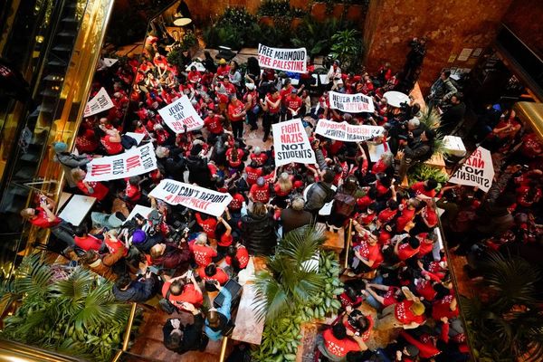 Protesters occupying Trump Tower demand Mahmoud Khalil’s release