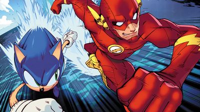 We'll finally learn if Sonic is faster than the Flash as Sega's famous hedgehog and pals team up with the Justice League in a new mash-up comic