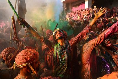 Millions of people celebrate Holi, the Hindu festival of colors