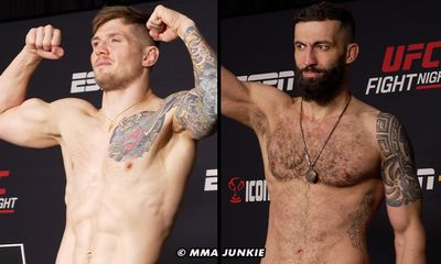 UFC Fight Night 254 video: Marvin Vettori, Roman Dolidze make weight in Las Vegas