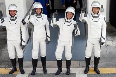 SpaceX launches a new crew to the space station to replace NASA's stuck astronauts