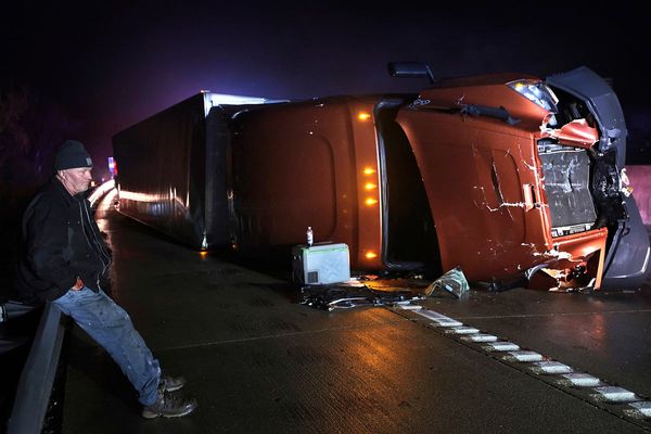 Threat of tornadoes moves to US South after big storm unleashes winds and fans wildfires