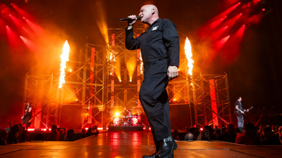 Disturbed pyrotechnics damage famous Chicago Bulls championship banners during hometown show