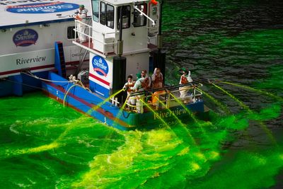 Chicago dyes its river bright green as it opens St. Patrick's Day celebrations