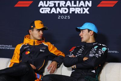 Lando Norris rubbishes intriguing George Russell claim despite McLaren victory in Australia