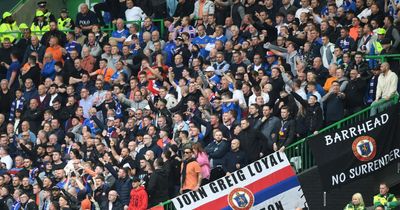 Watch as Rangers supporter chants boom around otherwise empty Celtic Park