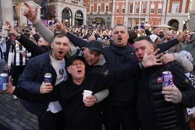 Newcastle fans flood Covent Garden ahead of Carabao Cup final at Wembley