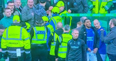 Police intervene over angry fallout between Celtic supporters & Rangers dugout