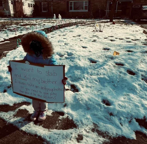 Indiana Cop Responds to 911 Call About Himself After He Forced 6-Year-Old Girl to Hold 'I Want to Stab and Kill My Brother' Sign Outside Home