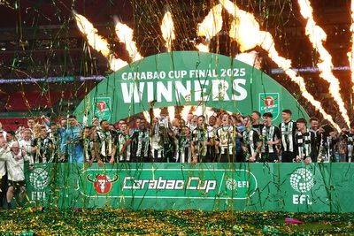 Newcastle United fans celebrate end of 56-year trophy drought