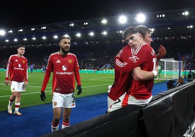 Leicester 0-3 Manchester United: Rasmus Hojlund and Alejandro Garnacho end goal droughts but Ayden Heaven injured