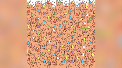 Optical illusion: Only a person with perfect eyesight can spot 3 pigs with no party hats