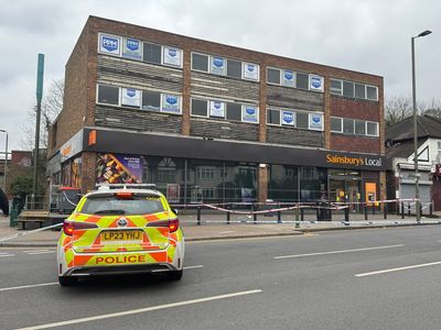 Man, 43, fights for life with serious head injuries after ‘random’ attack outside Sainsbury’s in London