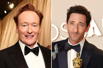 Conan O’Brien takes dig at Adrien Brody after being announced host of 2026 Oscars