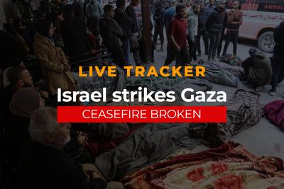 Israel strikes Gaza, breaking ceasefire: Live tracker