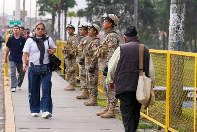 Troops on the streets of Lima as Peru's government calls state of emergency to tackle crime wave