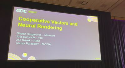 AMD, Intel, Microsoft, and Nvidia are all excited about cooperative vectors and what they mean for the future of 3D graphics, but it's going to be a good while before we really see their impact