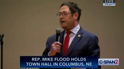 Nebraska Republican Triggers 'Tax The Rich' Chants At Own Town Hall After Expressing Support For Elon Musk