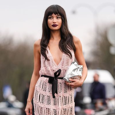 As the hair trend of the season, I've been researching fringes for months—the 'letterbox fringe' is by far the coolest