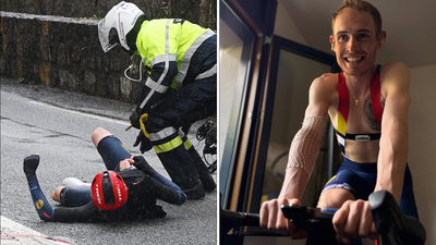 'Helmet saved me from serious head trauma' - Mattias Skjelmose resumes training just days after heavy Paris-Nice crash