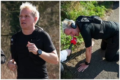 Jamie Laing admits he underestimated 'how painful' Comic Relief challenge would be as he fears broken foot