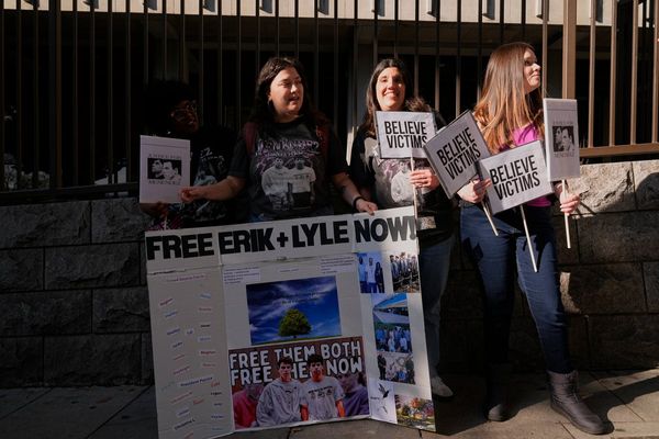 Family of Menendez brothers wave off prosecutor criticism and lead rally for their release