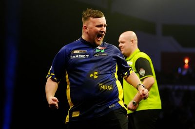 Luke Littler hits nine-darter against Michael van Gerwen en route to latest Premier League win