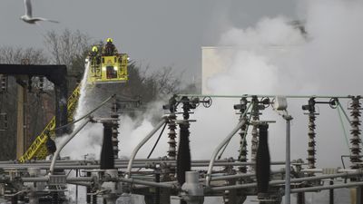 Flights diverted after fire at London power station shuts Heathrow