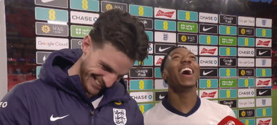 Myles Lewis-Skelly reacts to dream England debut goal in touching TV moment