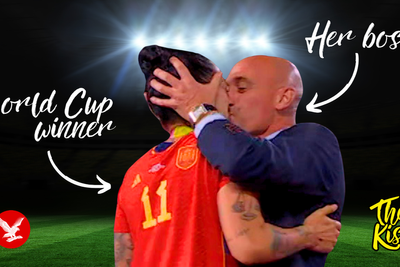 The kiss that broke football