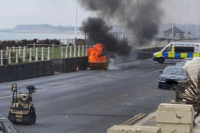 Bomb squad carries out controlled burn of chemicals found at St Leonards address