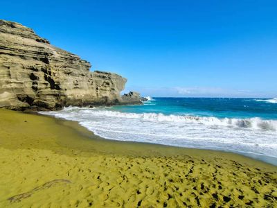 Revealed! The world’s only four green sand beaches