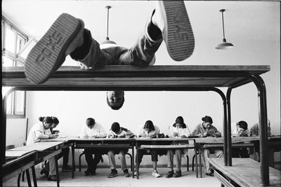 The big picture: Hicham Benohoud frames the classroom as theatre