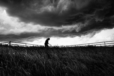 A storm-chaser beneath ferocious rotating clouds: Richard Sharum’s best photograph
